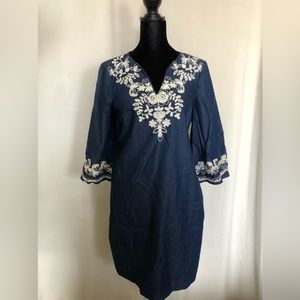 Elegant Cotton Hand stitched Long Dress